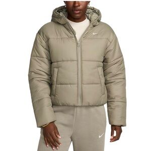 NWT Nike Therma-FIT Hooded Puffer Jacket Women’s XL Light Army X-Large